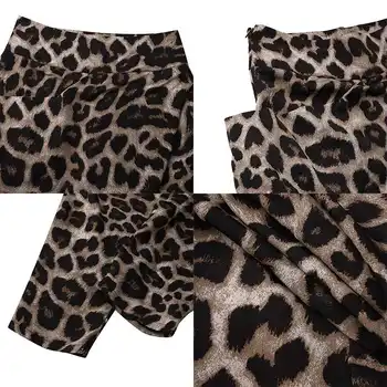 Toamna femei Pantaloni ZANZEA 2021 Sexy Leopard de Imprimare Harem Pantaloni Casual cu Fermoar Pantalon Palazzo Feminin Asimetric Nap 5XL