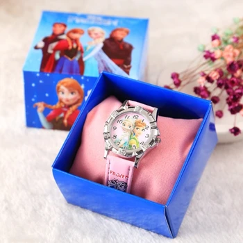 Congelate 2 ceas silicon copil cuarț încheietura mâinii filme Disney figura culoare aleatorii aleatoare 1buc Moda fată de desene animate ceas cadou jucărie