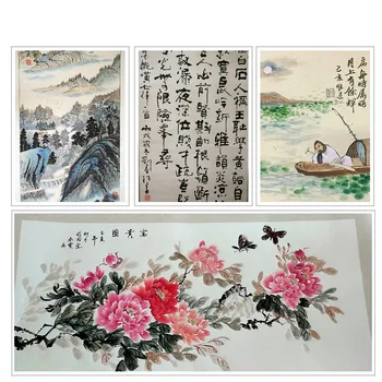 10 Foaie De Caligrafie, Pictură Cărți De Hârtie Se Ingroase Desen Actele Jumătate-Coapte Obiectiv Xuan Hârtie De Montare Hârtie De Orez Chinezesc Cardului
