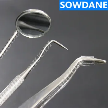 Dentare Din Oțel Inoxidabil Exmination Set Dentare Oglindă Gura Sondei Explorer Penseta Dentist Examinare Orală Instrument Instrument