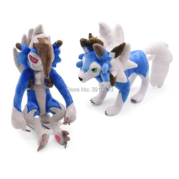2 Stiluri de Noapte Lycanroc Peluche Păpuși Jucărie de Pluș Moale Bumbac Umplute Anime Animal Fierbinte Jucarii Cadou Pentru Prieteni Copii 25-30CM