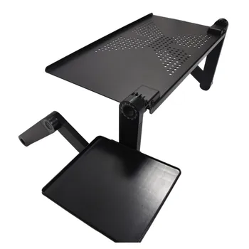 Computer portabil Birouri reglabil pliere masă pentru Calculator Birou Calculator mesa para notebook Stand Tava Pentru Canapea extensibilă Negru