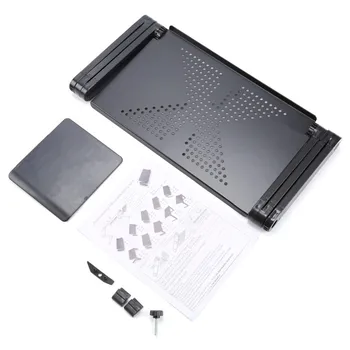 Computer portabil Birouri reglabil pliere masă pentru Calculator Birou Calculator mesa para notebook Stand Tava Pentru Canapea extensibilă Negru