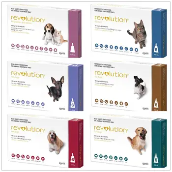 Revoluție - Vet-Grad de Protecție (selamectina)-tratament de purici, capuse, acarieni ureche și dirofilarii Pentru câine și pisică