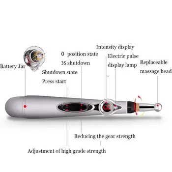 2020 Newst Electronice Acupunctura Pen Electric Meridianele Terapia Cu Laser Vindeca Masaj Pen Meridian Energie Pen Relief Dureri De Instrumente