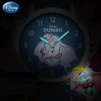 Disney imagini inedite cu Copii Cuarț Ceas de mână Dumbo-Desene animate Băiat Fată Studenți PU Bandă de Piele rezistent la apa Cadou Bratara Ceasuri Reloj