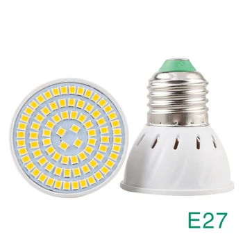 2 buc/Lot GU10 E27 LED Bulb Lampa LED 220V 240V 2835 SMD 48 60 80 LED lumina Reflectoarelor Lampada Bombillas Iluminat Interior