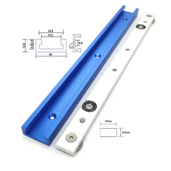 Aliaj de aluminiu T-slot Slide Rail Conice Instrument Tija T Feroviar Durabil Portabil Conice Urmări tachetului tachetului banc de lucru Instrument DIY