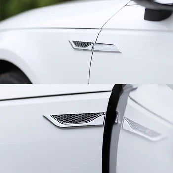 ABS Cromat Partea Mașina Modificat Masina Auto Autocolante pentru Audi Sline Logo-ul A3 A4 B8 B9 A6 C5 C6 Q2 Q3 Q5 Q7 Decal Accesorii Auto Decal