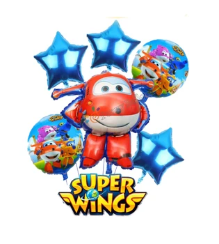 6pcs Superwings Balon Jett Balon Petrecere de Aniversare pentru Copii Provizii Super wings Tema Balon de Casatorie Decoratiuni Globos