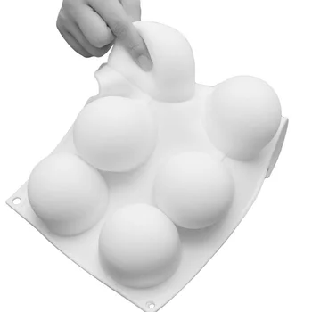 3D Matrite din Silicon pentru Trufe cu Balonul Rotund în Formă de Bicarbonat de Matrite Pentru Mousse de Ciocolata Mucegai Desert Brioșă Brownie Budinca de Jeleu
