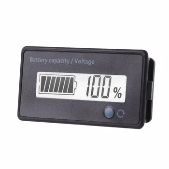 9V 12V 24V 48V Plumb Acid Baterie de Litiu de Capacitate Indicator Auto Motociclete Analog Voltmetru Digital Tester de Tensiune Metru 7-100V