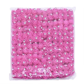 144pcs Diamant Artificial Flori Decor Spuma PE Rose Teddy Bear Fals a Crescut Florale DIY Album de Nunta Decor Acasă