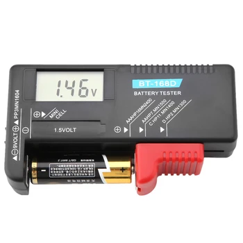 Universal Battery Tester LCD Digital AA/AAA/C/D/9V/1.5 V Baterie Buton Volt Tester BT-168D Indicator de Baterie