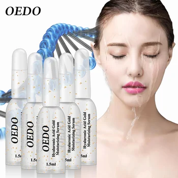 OEDO Acid Hialuronic Aur Ser Hidratant Micsora Porii Îndepărtarea Pistrui Pistrui de Albire și Anti-Îmbătrânire Facială Hrănitoare Esența