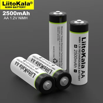 NOI Liitokala 1.2 V AA 2500mAh Ni-MH baterie aa pentru Temperatura arma de control de la distanță jucărie mouse-ului baterii