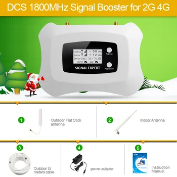 În 2020, Noul Upgrade-ul LCD de afișare Globală de Frecvențe 2G 4G LTE DCS 1800mhz mobil semnal repetor/amplificator de semnal amplificator pentru 2G4G kit