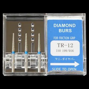30buc(10 cutii) Dentare Freze de Diamant TR-11 / TR-13 / TR-15 Slefuit Burghiu FG1.6mm Vitezei Piesa Lustruire Dentist Bavuri