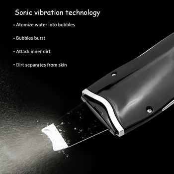 USB Reîncărcabilă cu Ultrasunete Pielea Feței Cleaner Scruber Peeling Vibrații de Îndepărtare Coș de Exfoliere Porilor Faciali Instrument de curățare