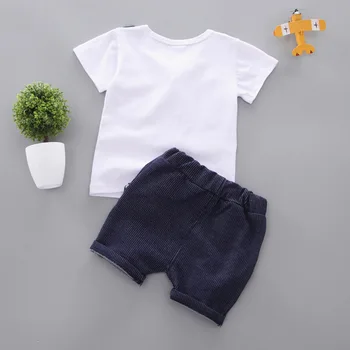 Copii Baby Boy Papion Vara Set Haine Copii Domn Scurtă tricou + Pantaloni Toddler Boys Haine Casual, Haine Copii
