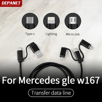 Usb conversie linie pentru Mercedes GLE W167 350 450 500e gls w167 450 500 550 x167 decoratiuni interioare accesorii