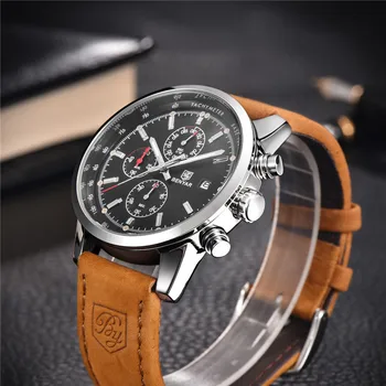 Ceasuri barbati BENYAR de Lux Brand de Top Cuarț Ceas pentru Bărbați rezistent la apă, Cronograf Ceas Militar de Sport Ceas Relogio Masculino
