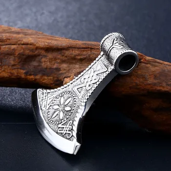 Titan Viking Amuleta Bijuterii Topor Nordici Viking Thors Hammer mammen Pandantiv Colier Pentru Bărbați, Băieți