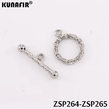 Din oțel inoxidabil ax colier cerc de comutare cleme bratara conexiune bijuterii accesorii de părți (vânzare de seturi)