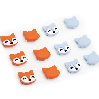 Drăguț-idee 10buc Mini Fox Margele de Silicon de Calitate Alimentară Rozătoare Copil jucării Teether DIY Dentiție Colier Jucarii Accesorii Produse pentru Copii