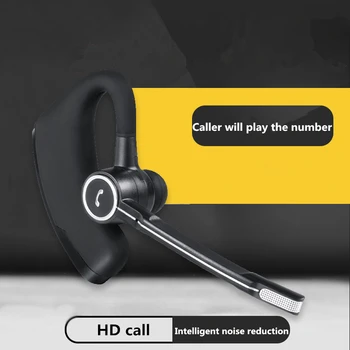 V8-urile de afaceri cască Bluetooth de ureche-cârlig AUTO fără fir stereo auto cu voce-activat de voce raport