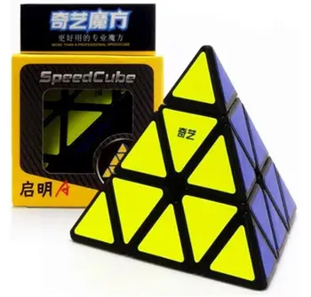 CuberSpeed QiYi Qiming Pyraminxed Stickerless Cub Magic MoFangGe Qiming Piramida Stickerless Viteza Cub de jeleu
