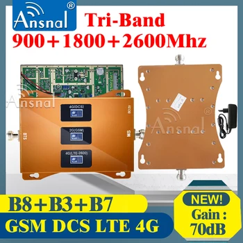 Vânzare Mare!! Tri-Band 900 1800 2600Mhz GSM, WCDMA, LTE 4G Celular Amplificator de Semnal CellphoneGSM Repetor 2g 3g 4g Celular amplificator