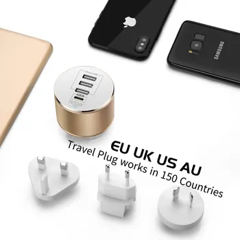 UE/SUA/marea BRITANIE/AU Mufa USB Încărcător USB-C 3A Încărcător de Telefon Mobil Pentru iPhone 6S 7 11 Samsung Galaxy Xiaomi 4 Port 37W Rapid Încărcător de Perete