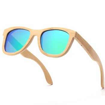 SKYDOVE Pilot de Bambus ochelari de Soare pentru Barbati ochelari de Soare Polarizat Femei Supradimensionat Ochelari de Soare Vintage