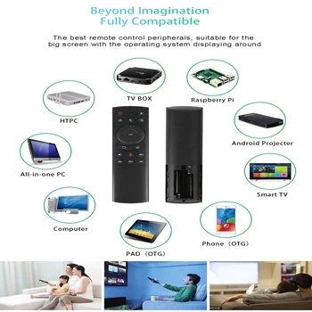 G20 de la Distanță de Control 2.4 G Wireless Air Mouse Giroscop de Control Vocal de Detectare Universal control de la Distanță IR de Învățare pentru smart tv android