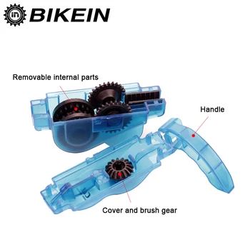 BIKEIN Portabil Lanț de Bicicletă Curat Bicicleta Mașină Curată Perii Scruber Spălare Instrument de Ciclism Montan Kit de Curățare de Sport în aer liber