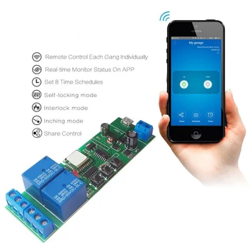 Pentru Ewelink Wireless WiFi Smart Home Switch Module WiFi Tarasc Releu de Moment/Auto-Inchidere/Blocare pentru Alexa Google Acasa IFT