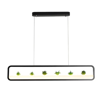 Creative Pandantiv cu led-uri Lumini Alb/Negru de Fier Planta Suspensie lampă de agățat Pentru Restaurant, Sala de Mese Acasă Decorative, Felinare
