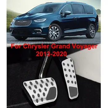 Din Oțel Inoxidabil Pedala De Acoperire Pentru Chrysler Grand Voyager 2013-2020 Non-Alunecare De Nici Un Foraj De Frână Și Pedala De Accelerație Acoperă