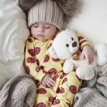 TinyPeople 2020 Romper pentru Copii drăguț de Bumbac Imprimare Băieți trusou Nou-nascuti toamna Fete Haine bebe Haine cu Maneci Lungi Salopeta