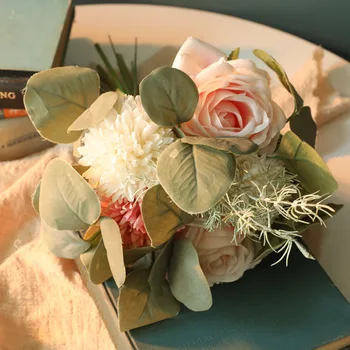 Rose flori artificiale flori de mătase pentru buchet de mireasa acasă deschiderea noului magazin decoratiuni petrecere, decoratiuni flori false