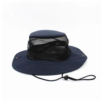 În Aer Liber De Vară Respirabil Pescar Net Pălărie, De Culoare Solidă Pentru Bărbați Și Femei Alpinism Parasolar Pălăria Pălăria De Pescuit De Agrement