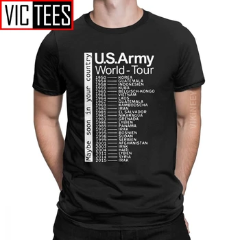 Armata SUA World Tour T-Shirt pentru Bărbați Obama Razboiul din Vietnam Noutate Bumbac Barbati Tricou 2020 en-Gros
