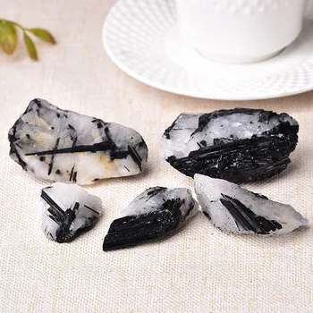 1 BUC Naturale Turmalina Neagra Cristal Piatra Naturala Cuart Brut de Cristale de Rocă Minerală Specimen de Energie de Vindecare Piatra Decor Acasă