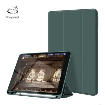 TPU Moale Caz Comprimat Pentru iPad Mini 5 de Protecție Capacul din Spate Flip Piele Stand Titular Pentru iPad 9.7 10.2 Pro10.5 11 Air10.5 inch