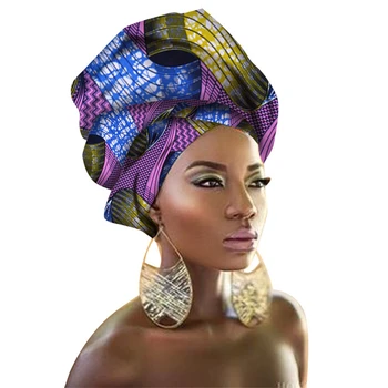 29Color Africane Rochii pentru Femei Bentita Imprimate Eșarfă Bogat Bazin Nigerian Headtie Africa de Îmbrăcăminte Dashiki Costume 50*180 CM
