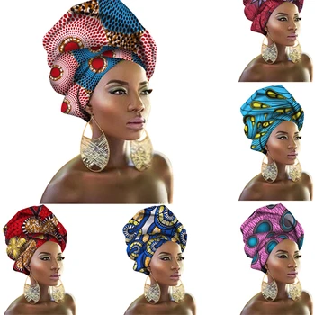 29Color Africane Rochii pentru Femei Bentita Imprimate Eșarfă Bogat Bazin Nigerian Headtie Africa de Îmbrăcăminte Dashiki Costume 50*180 CM