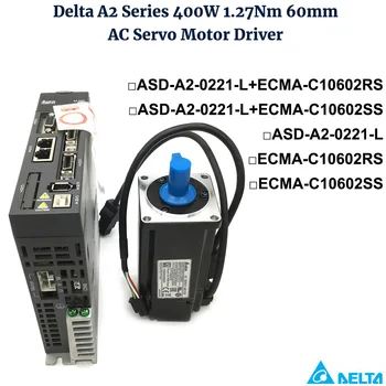 De 1,27 Nm Delta A2 400W 60mm ECMA-C10604RS ECMA-C10604SS Frână ASD-A2-0421-L AC Servo Motor 220V Driver Kit 0,4 KW 3000rpm & cablu
