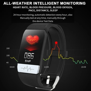 Q1S ECG +PPG de Monitorizare a Sănătății Ceas Inteligent Heart Rate Monitor de Presiune sanguina Tracker de Fitness Smartwatch pentru Android iOS