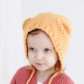 Mami Și Cu Mine Pălărie De Iarnă Dedicat Pentru Fete Pentru Copii Căști Copilul Lână Tricotate Căciuli Copii Moi Pentru Urechi Mai Cald Capace Reglabil